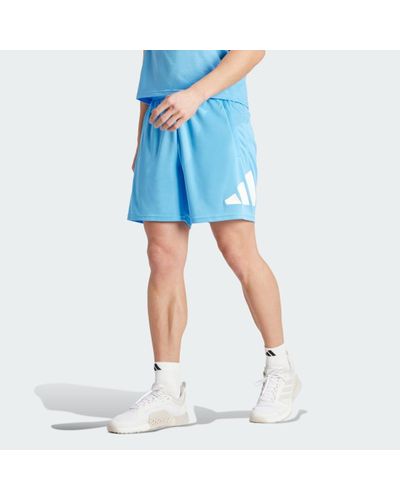 adidas Train Essentials Logo Training Shorts - Blue