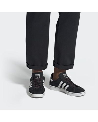 black adidas campus shoes