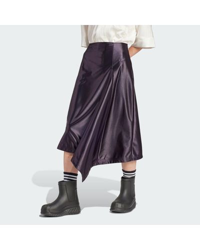 adidas High-waisted Satin Skirt - Purple