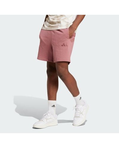 adidas All Szn French Terry Shorts - Red