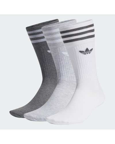 adidas Crew Socks 3 Pairs - Grey
