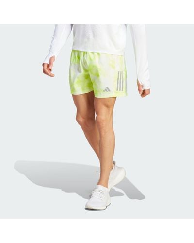 adidas Own The Run Allover Print Shorts - Green