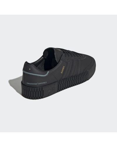 adidas Leather Sambarose Shoes in Black | Lyst