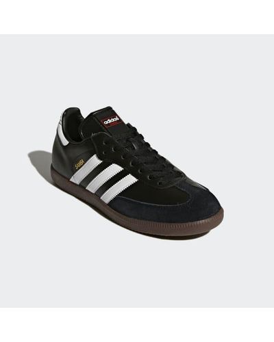 mens adidas samba black leather