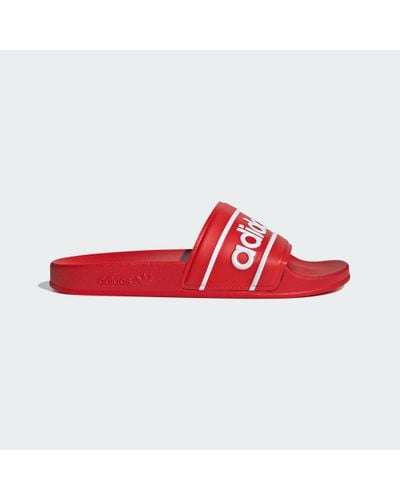 adidas Adilette Slides - Red