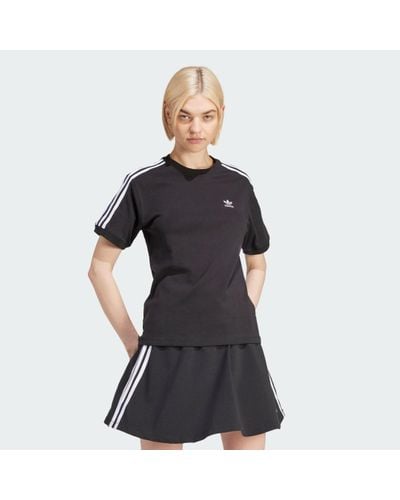 adidas Originals 3 Stripes T-shirts - Zwart