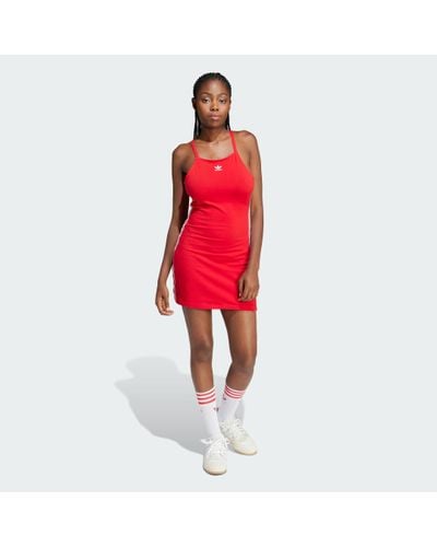 adidas 3-stripes Mini Dress - Red