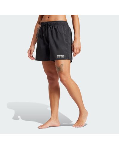 adidas Branded Beach Shorts - Black