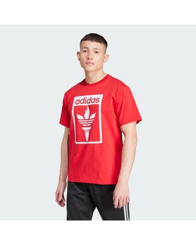 adidas Trefoil Torch T-Shirt - Red