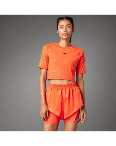 adidas Power Cropped T-shirt - Oranje