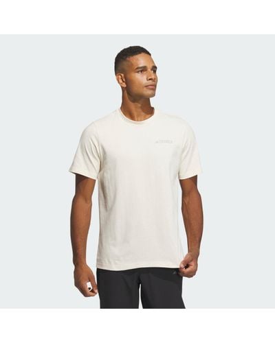 adidas Graphic Short Sleeve Polygiene T-shirt 230 Gsm - White