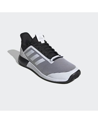 adidas Defiant Bounce 2 Tennis Shoes in Black/White (Black) for Men - Lyst