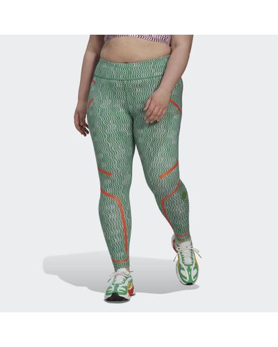 adidas By Stella Mccartney Truepurpose Printed Training Leggings - Green