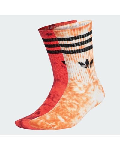 adidas Tie Dye Socks 2 Pairs - Red