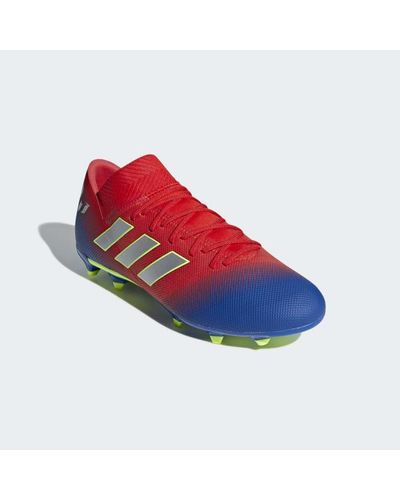 Adidas Nemeziz Messi 18 3 Firm Ground Cleats In Red Lyst