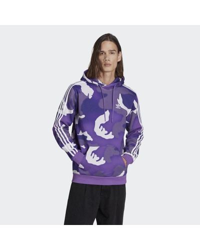 adidas Graphics Camo Allover Print Hoodie - Paars