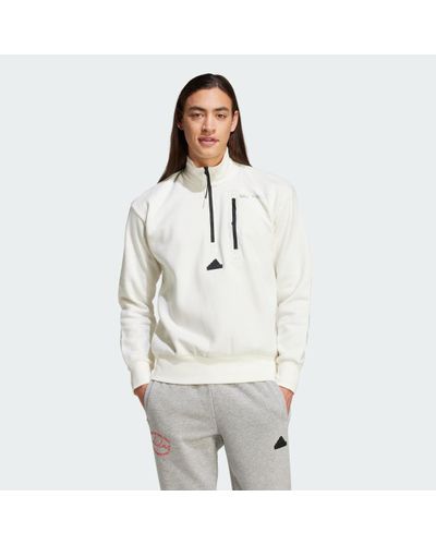adidas City Escape Fleece Half-Zip Sweatshirt - Grey