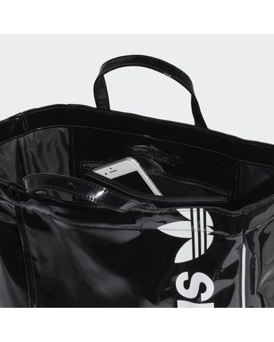 adidas Vintage Airliner Shopper Luxe Bag in Black - Lyst