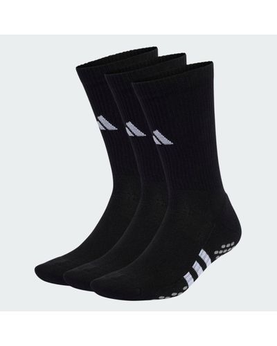 adidas Performance Cushioned Crew Grip Socks 3-pairs Pack - Black