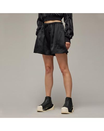 adidas Y-3 Tech Seersucker Shorts - Black