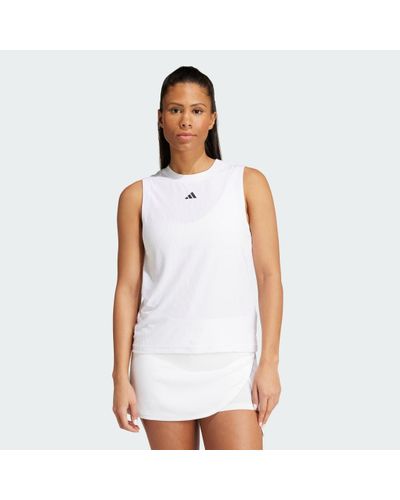 adidas Tennis Pro Airchill Match Tank Top - White