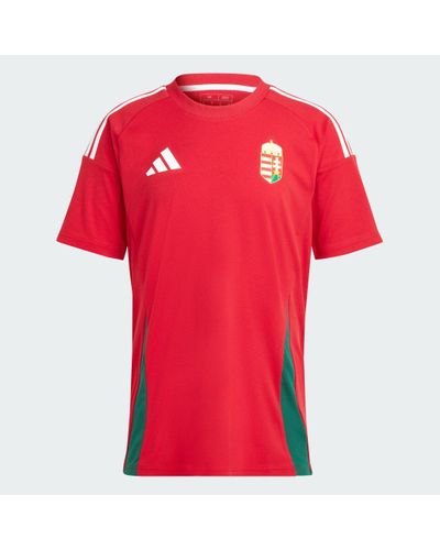 adidas Hungary 24 Home Fan Jersey - Red