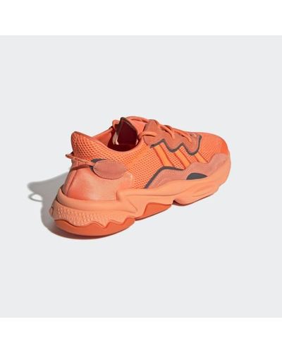 adidas Suede Ozweego Shoes in Orange 