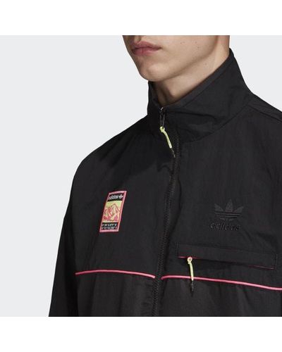 adidas Track Jacket in Black for Men - Lyst