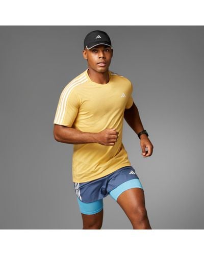 adidas Own The Run 3-stripes T-shirt - Oranje