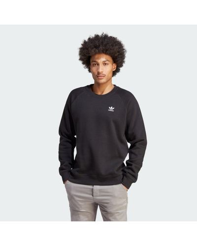 adidas Trefoil Essentials Sweatshirt Met Ronde Hals - Zwart