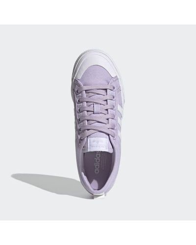 adidas Denim Nizza Platform Shoes in 