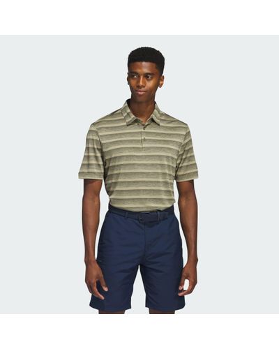 adidas Two-color Striped Poloshirt - Groen