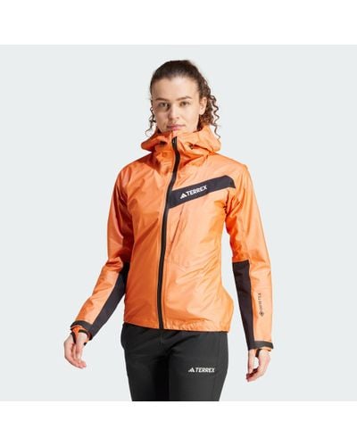 adidas Terrex Techrock Light Gore-tex Active Rain Jacket - Orange
