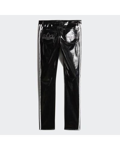 adidas Denim Fiorucci Vinyl Track Pants in Black - Lyst