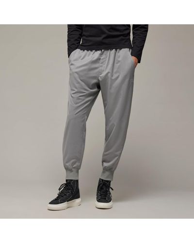 adidas Y-3 Refined Woven Cuffed Tracksuit Bottoms - Grey