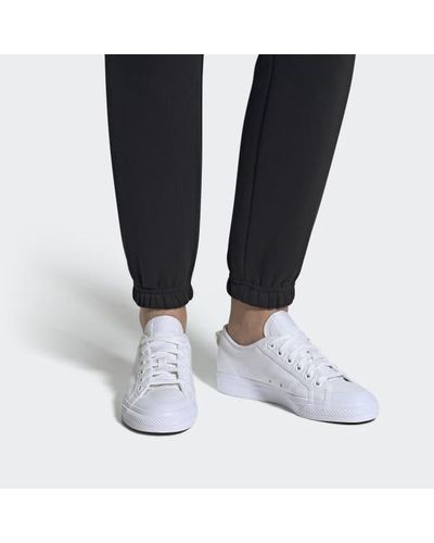 adidas Nizza Trefoil Shoes in White - Lyst