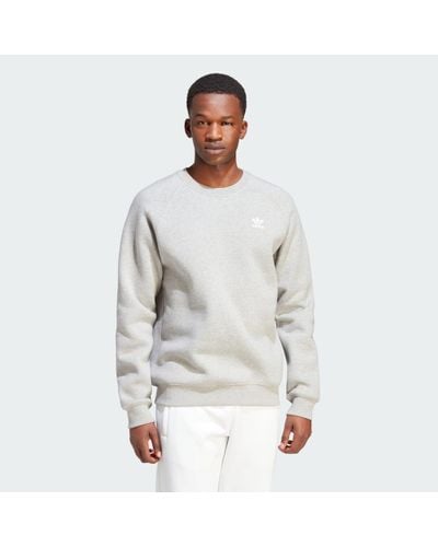 adidas Trefoil Essentials Sweatshirt Met Ronde Hals - Grijs