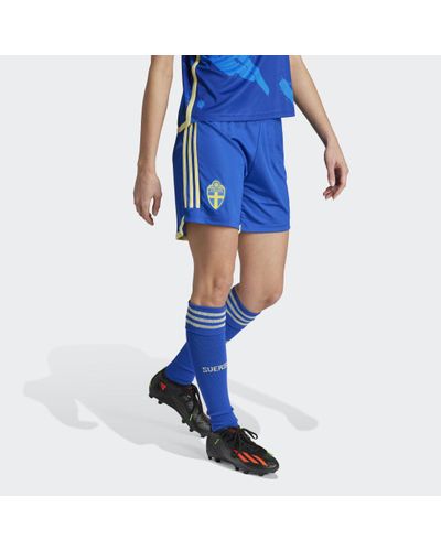 adidas Sweden Women's Team 23 Away Shorts - Blue