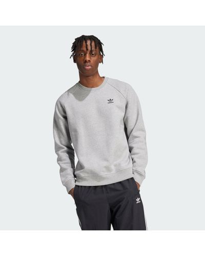 adidas Trefoil Essentials Crew Sweatshirt - Grey