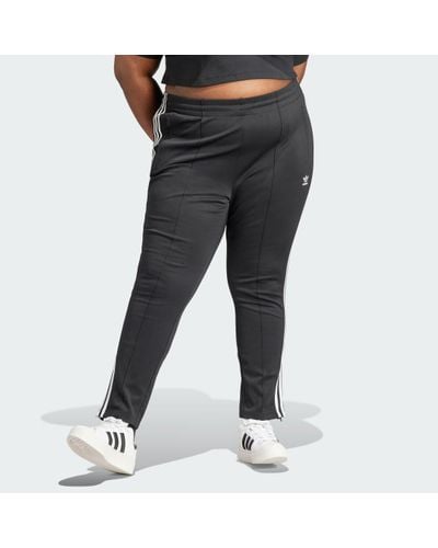 adidas Originals Plus Size Superstar Track Trousers - Black