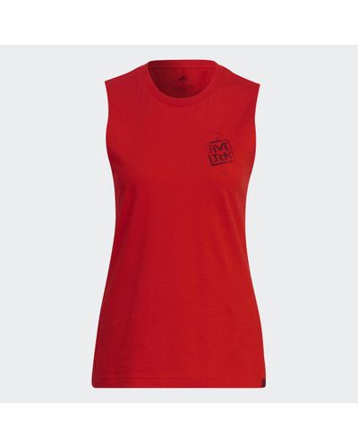adidas Five Ten Stealth Cat Graphic Tanktop - Rood