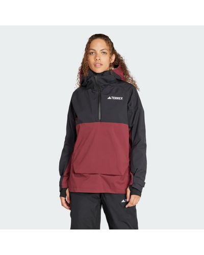 adidas Terrex Xperior 2L Lined Rain.Rdy Anorak - Red