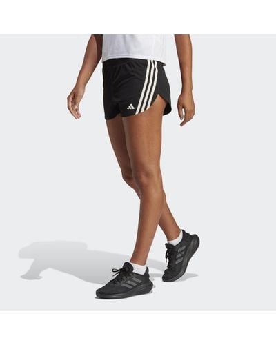 adidas Run Icons 3-stripes Low Carbon Running Short - Zwart