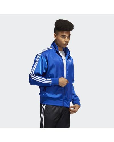 adidas firebird blue jacket