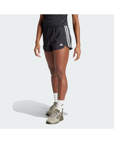 adidas Originals Pacer Training 3-stripes Geweven High-rise Short - Zwart