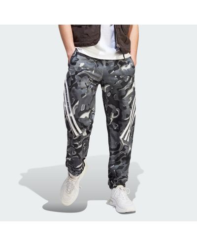 adidas Future Icons Allover Print Tracksuit Bottoms - Grey