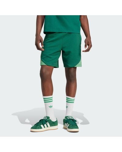 adidas Colorblocked Sst Shorts - Green