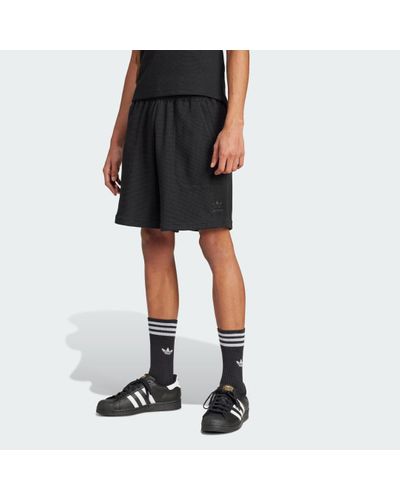 adidas Essentials Trefoil Waffle Shorts - Black