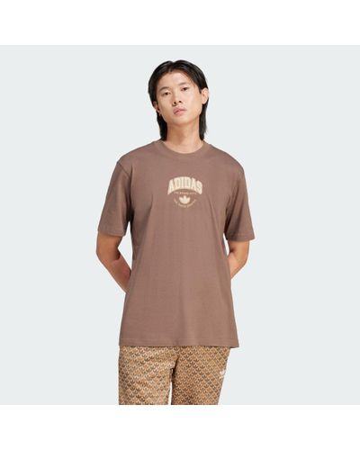 adidas Vrct Short Sleeve T-Shirt - Brown