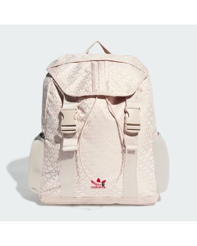 adidas Trefoil Monogram Jacquard Backpack - Natural